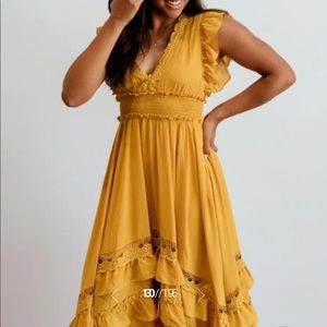 Baltic Born Jasmine Ruffle Maxi Dress Size: XL Retail: $91 New with Tags